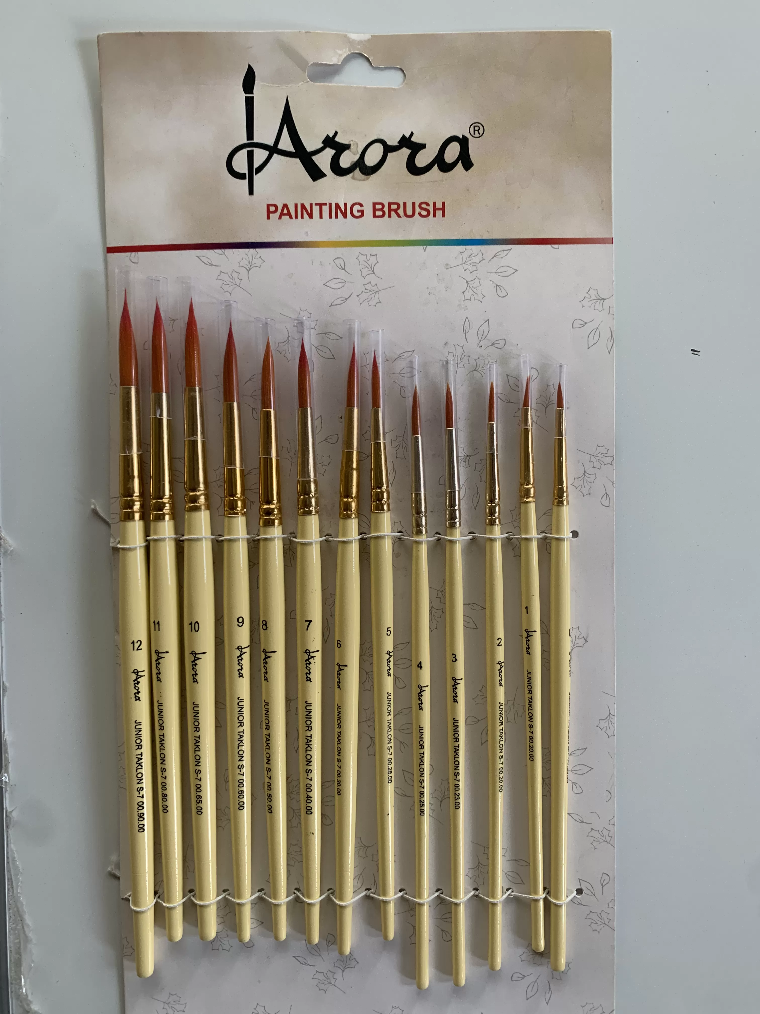 ARORA BRUSH ROUND SET OF 13 FOR WATER COLOUR , ACRYLIC