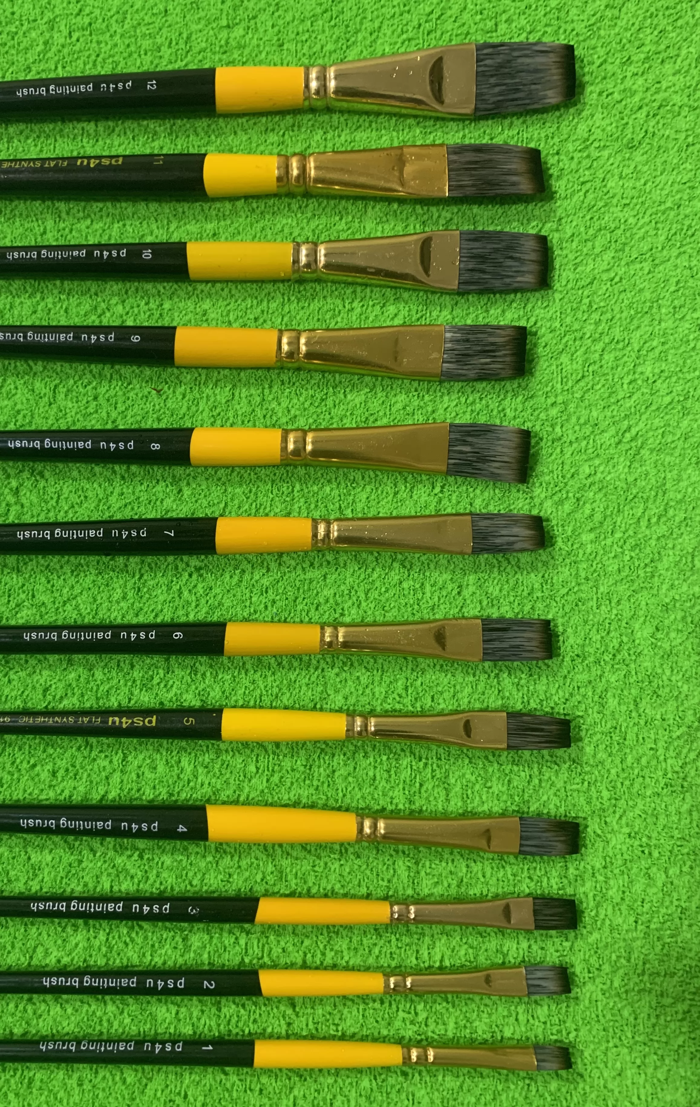 PS4U LOOSE BRUSH  FLAT WITH SYNTHETIC HAIR FOR ‎WATER COLOUR , ACRYLIC