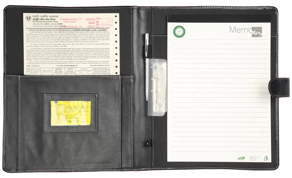 PS4U PREMIUM SERIES LOOP PAD FOLIO WITH PUNCHLESS CLIP  MF-203