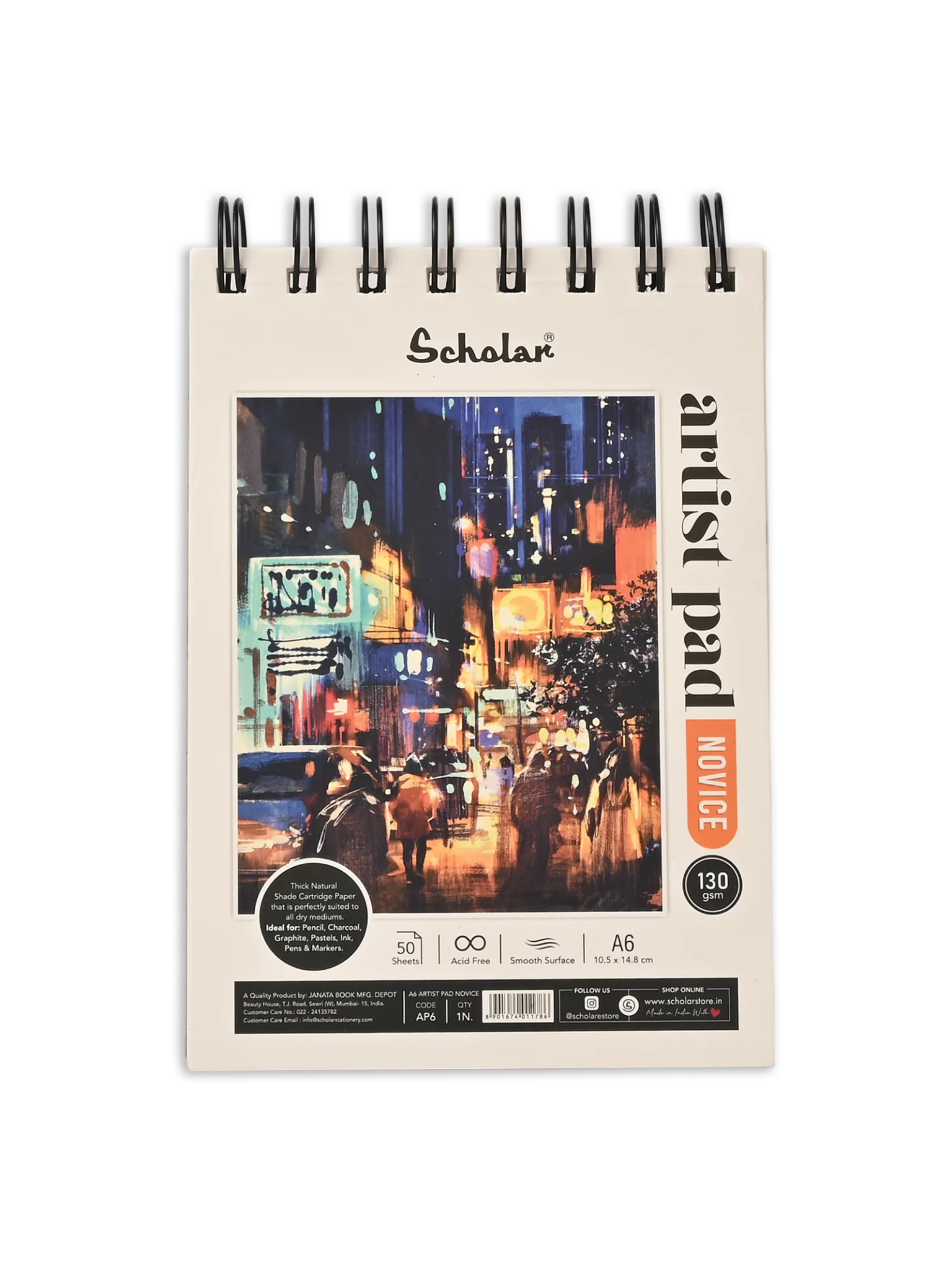 130 GSM ARTIST PAD–NOVICE (50 SHEETS)