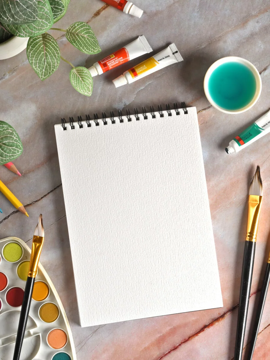 200 GSM WATERCOLOUR COLD PRESSED PAPER PADS – WIRE BOUND (HEAVY TEXTURE) (20 SHEETS) (CSW)