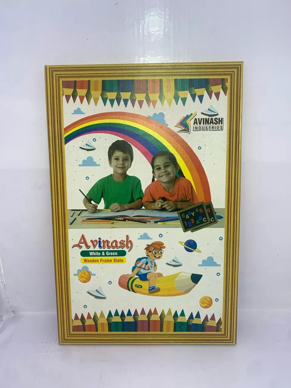 WOODEN FRAME WHITE BOARD & GREEN BOARD