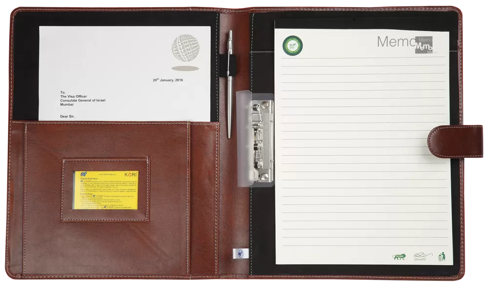 PS4U PREMIUM SERIES LOOP PAD FOLIO WITH PUNCHLESS CLIP  MF-203