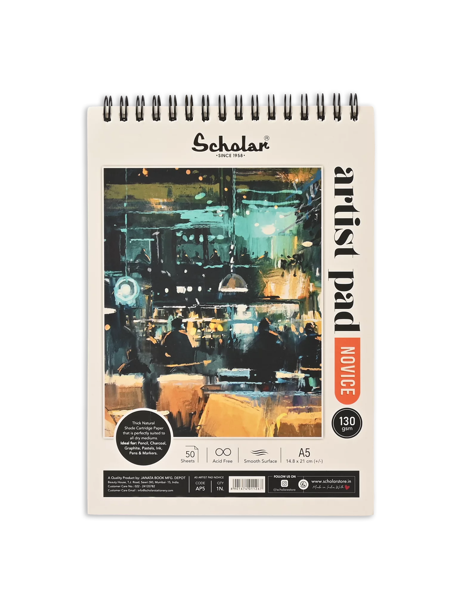 130 GSM ARTIST PAD–NOVICE (50 SHEETS)