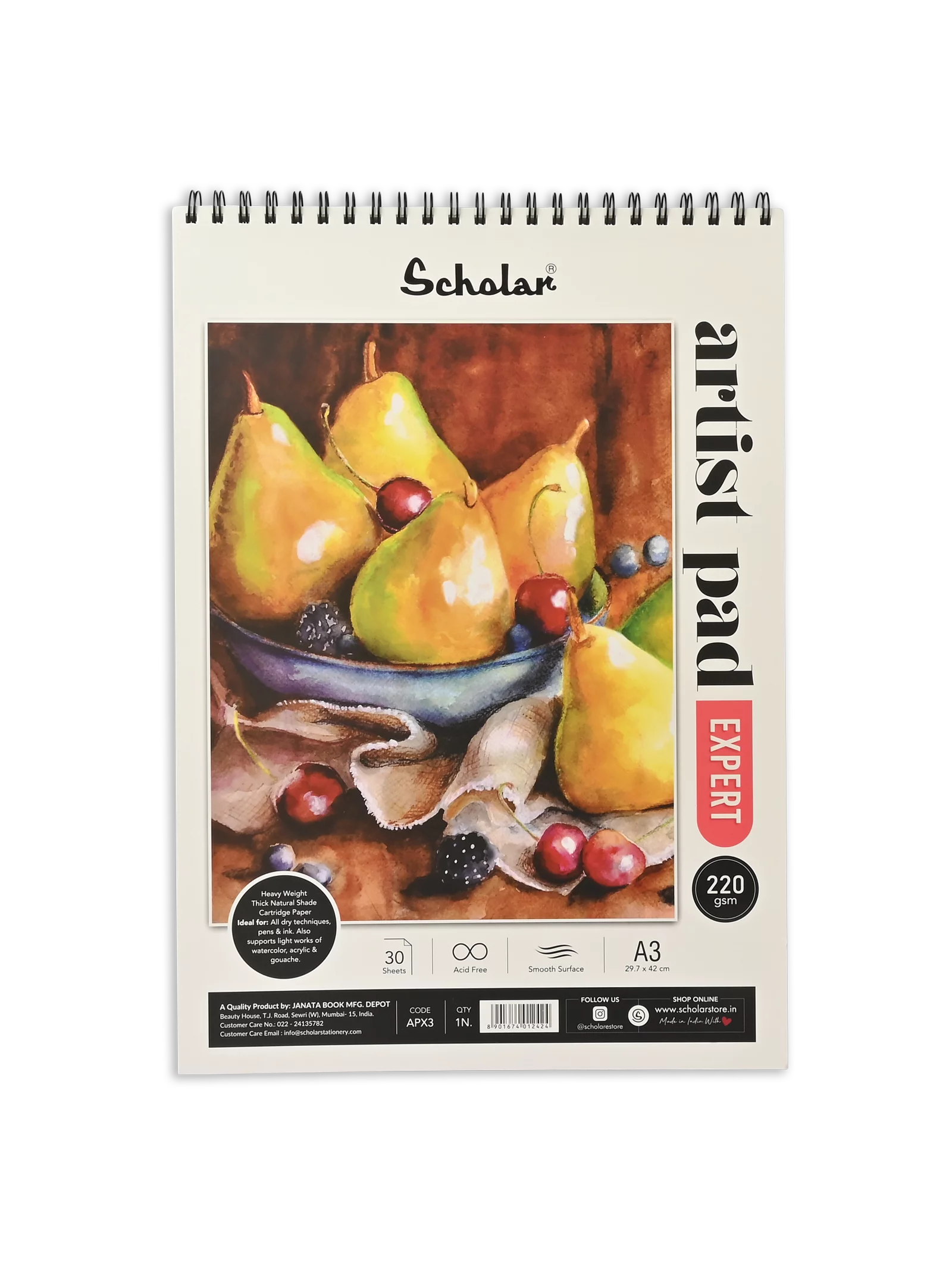220 Gsm Artist Pad – Expert (30 Sheets) (APX)