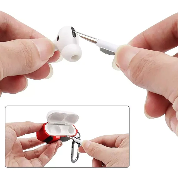 3 IN 1 EARBUDS CLEANING PEN FOR CLEANING OF EAR BUDS AND EAR PHONES EASILY WITHOUT HAVING ANY DAMAGE.