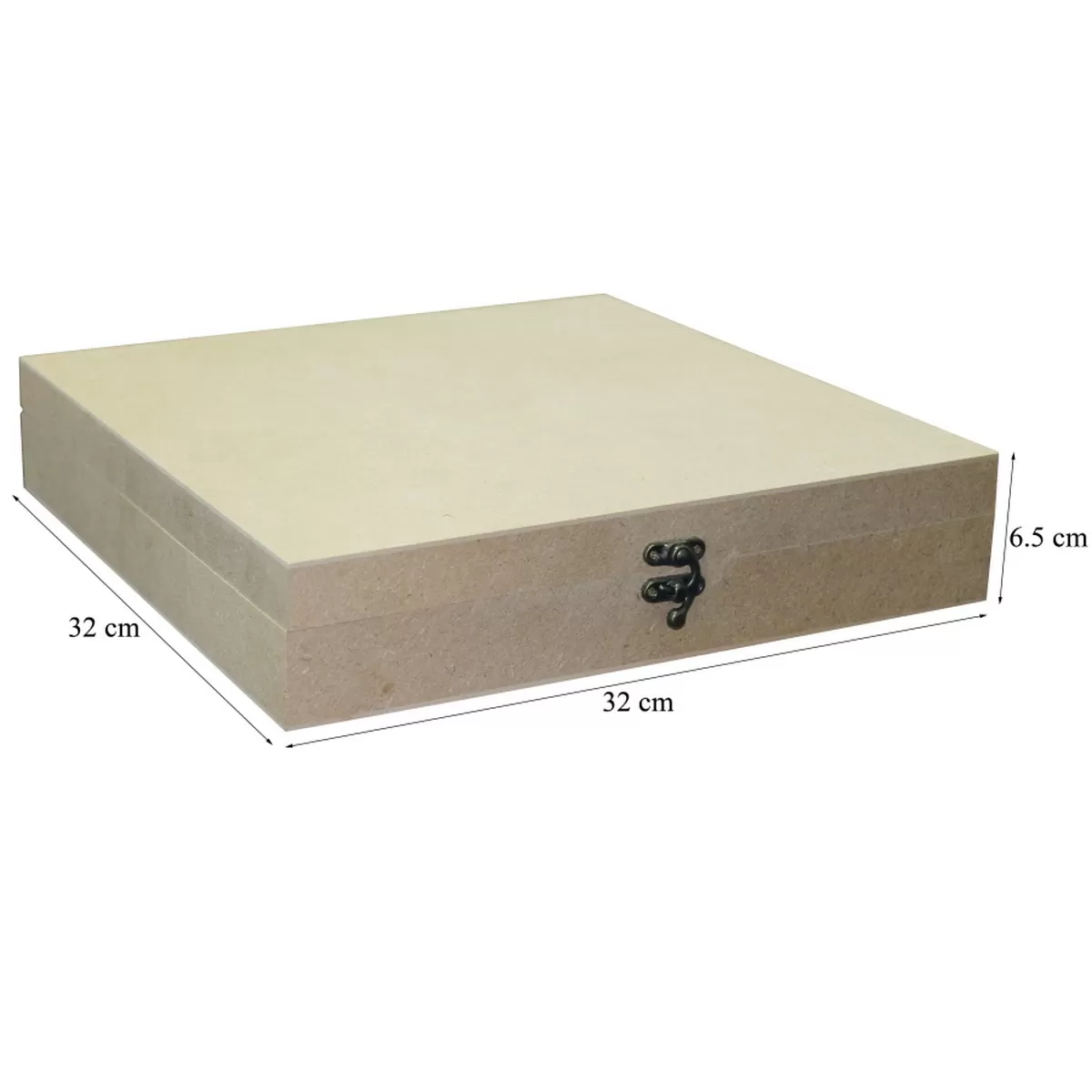 MDF EMPTY BOX 12 X 12 X 3 INCH